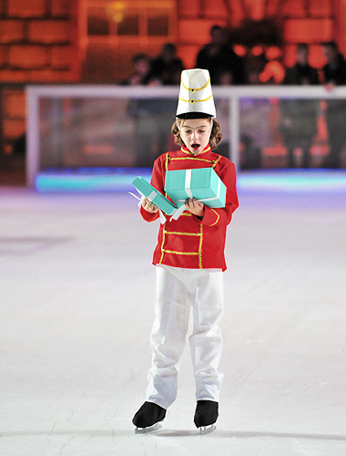 A Little Drummer Boy opens a Tiffany Blue Box 